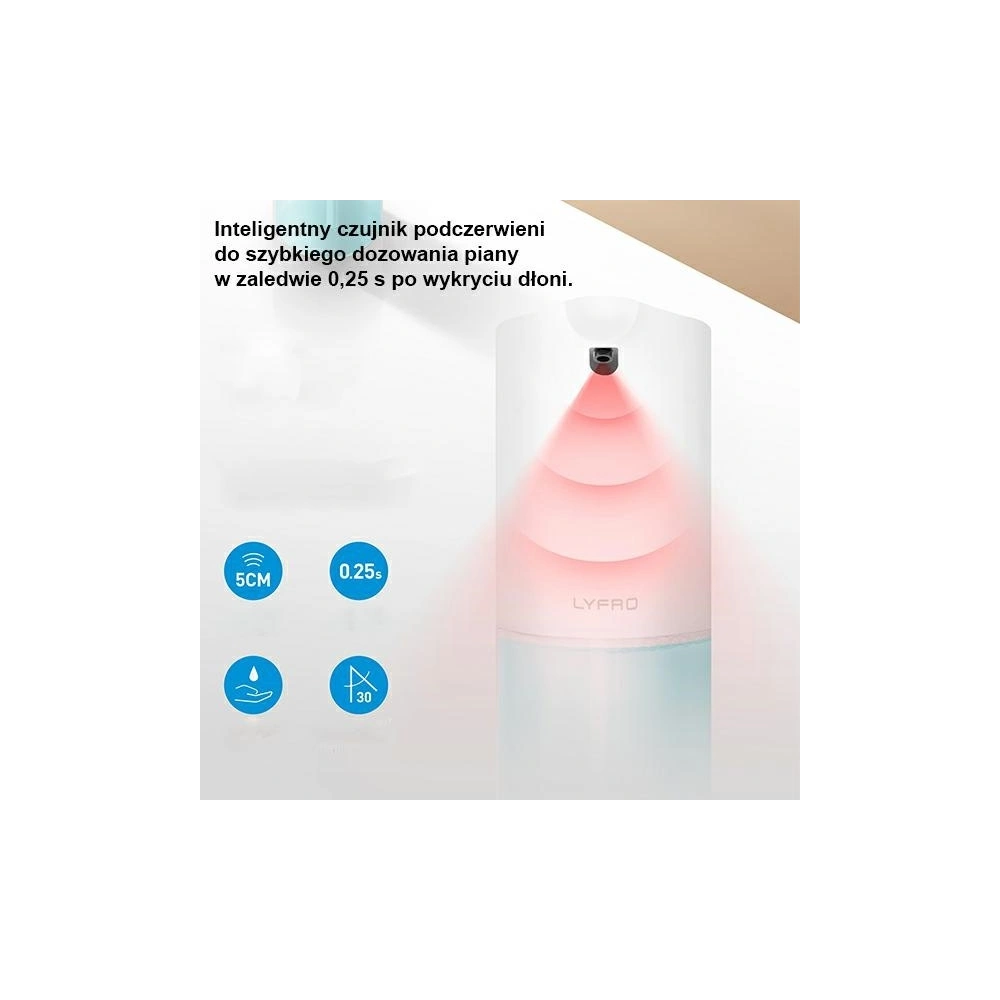 Wholesale LYFRO Veso Smart Sensing Foaming Soap Dispenser White - UNIQ365WHT - {ean13} - Hurt
