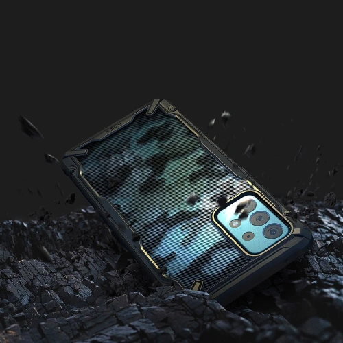 Etui Ringke Fusion-X Design Samsung Galaxy A52/A52s Camo (Moro) Black