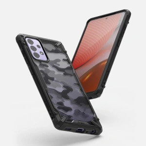 Hurtownia GSM - Etui Ringke Fusion-X Design Samsung Galaxy A72 5G Camo (Moro) Black - RGK1354MOB - {ean13} - Hurt