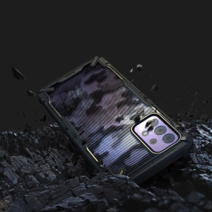 Hurtownia GSM - Etui Ringke Fusion-X Design Samsung Galaxy A72 5G Camo (Moro) Black - RGK1354MOB - {ean13} - Hurt