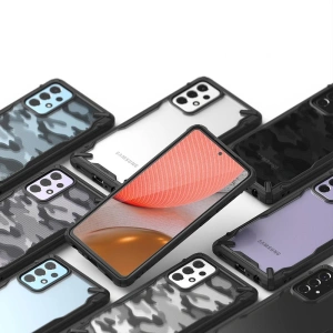 Hurtownia GSM - Etui Ringke Fusion-X Design Samsung Galaxy A72 5G Camo (Moro) Black - RGK1354MOB - {ean13} - Hurt
