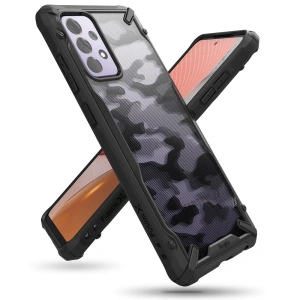 Hurtownia GSM - Etui Ringke Fusion-X Design Samsung Galaxy A72 5G Camo (Moro) Black - RGK1354MOB - {ean13} - Hurt