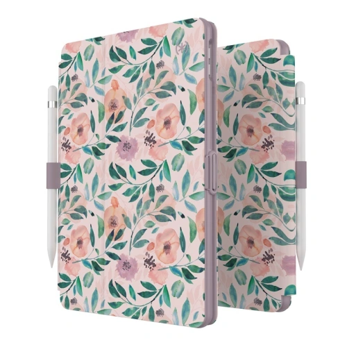 Etui Speck Balance Folio Print Apple iPad 10.2 8 (2020) / 7 (2019) z powłoką MICROBAN (Watercolor Roses / Washed Lilac)
