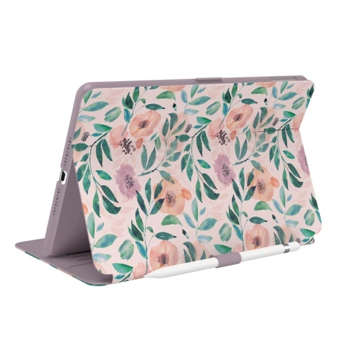 Etui Speck Balance Folio Print Apple iPad 10.2 8 (2020) / 7 (2019) z powłoką MICROBAN (Watercolor Roses / Washed Lilac)
