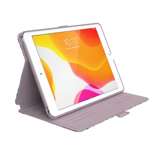 Etui Speck Balance Folio Print Apple iPad 10.2 8 (2020) / 7 (2019) z powłoką MICROBAN (Watercolor Roses / Washed Lilac)