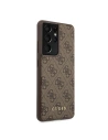 Hurtownia GSM - Etui Guess GUHCS21LG4GFBR Samsung Galaxy S21 Ultra brązowy/brown hard case 4G Metal Gold Logo - GUE944BR - {ean13} - Hurt