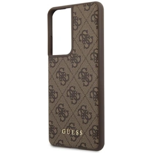 Hurtownia GSM - Etui Guess GUHCS21LG4GFBR Samsung Galaxy S21 Ultra brązowy/brown hard case 4G Metal Gold Logo - GUE944BR - {ean13} - Hurt