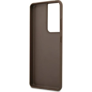 Hurtownia GSM - Etui Guess GUHCS21LG4GFBR Samsung Galaxy S21 Ultra brązowy/brown hard case 4G Metal Gold Logo - GUE944BR - {ean13} - Hurt