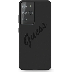 Hurtownia GSM - Etui Guess GUHCS21LLSVSBK Samsung Galaxy S21 Ultra czarny/black hardcase Script Vintage - GUE947BLK - {ean13} - Hurt