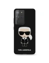 Etui Karl Lagerfeld KLHCS21LSLFKBK Samsung Galaxy S21 Ultra hardcase czarny/black Silicone Iconic