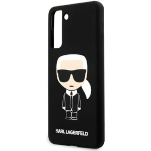 Hurtownia GSM - Etui Karl Lagerfeld KLHCS21MSLFKBK Samsung Galaxy S21+ Plus hardcase czarny/black Silicone Iconic - KLD464BLK - {ean13} - Hurt