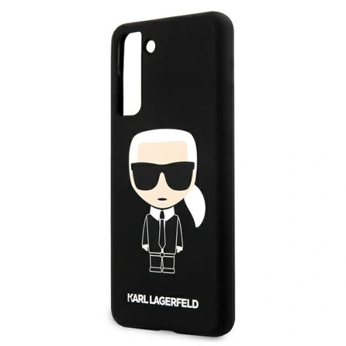 Etui Karl Lagerfeld KLHCS21MSLFKBK Samsung Galaxy S21+ Plus hardcase czarny/black Silicone Iconic