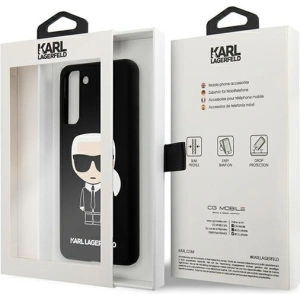 Hurtownia GSM - Etui Karl Lagerfeld KLHCS21MSLFKBK Samsung Galaxy S21+ Plus hardcase czarny/black Silicone Iconic - KLD464BLK - {ean13} - Hurt