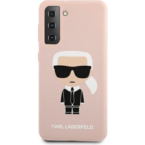 Hurtownia GSM - Karl Lagerfeld Samsung Case KLHCS21MSLFKPI Galaxy S21+ Plus Hartschalenetui hellrosa/rosa Silikon Iconic - KLD465PNK - {ean13} - Hurt