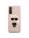 Hurtownia GSM - Etui Karl Lagerfeld KLHCS21MSLFKPI Samsung Galaxy S21+ Plus hardcase jasnoróżowy/pink Silicone Iconic - KLD465PNK - {ean13} - Hurt