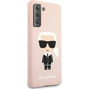 Hurtownia GSM - Karl Lagerfeld Samsung Case KLHCS21MSLFKPI Galaxy S21+ Plus Hartschalenetui hellrosa/rosa Silikon Iconic - KLD465PNK - {ean13} - Hurt