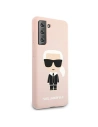 Wholesale Karl Lagerfeld KLHCS21MSLFKPI Samsung Galaxy S21+ Plus hardcase pink Silicone Iconic - KLD465PNK - {ean13} - Hurt