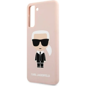 Hurtownia GSM - Karl Lagerfeld Samsung Case KLHCS21MSLFKPI Galaxy S21+ Plus Hartschalenetui hellrosa/rosa Silikon Iconic - KLD465PNK - {ean13} - Hurt