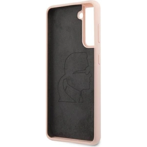 Hurtownia GSM - Karl Lagerfeld Samsung Case KLHCS21MSLFKPI Galaxy S21+ Plus Hartschalenetui hellrosa/rosa Silikon Iconic - KLD465PNK - {ean13} - Hurt