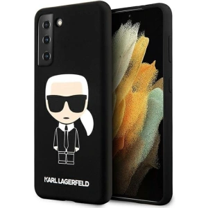 Hurtownia GSM - Etui Karl Lagerfeld KLHCS21SSLFKBK Samsung Galaxy S21 hardcase czarny/black Silicone Iconic - KLD466BLK - {ean13} - Hurt