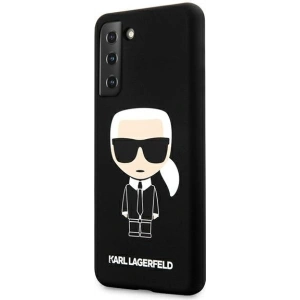 Hurtownia GSM - Etui Karl Lagerfeld KLHCS21SSLFKBK Samsung Galaxy S21 hardcase czarny/black Silicone Iconic - KLD466BLK - {ean13} - Hurt