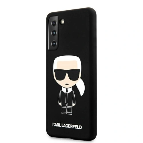 Etui Karl Lagerfeld KLHCS21SSLFKBK Samsung Galaxy S21 hardcase czarny/black Silicone Iconic
