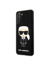 Hurtownia GSM - Etui Karl Lagerfeld KLHCS21SSLFKBK Samsung Galaxy S21 hardcase czarny/black Silicone Iconic - KLD466BLK - {ean13} - Hurt