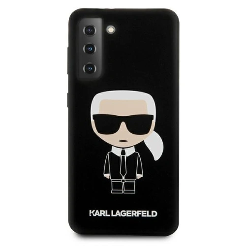 Etui Karl Lagerfeld KLHCS21SSLFKBK Samsung Galaxy S21 hardcase czarny/black Silicone Iconic