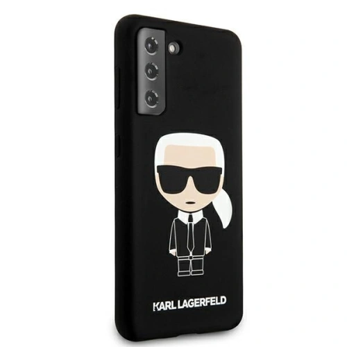 Etui Karl Lagerfeld KLHCS21SSLFKBK Samsung Galaxy S21 hardcase czarny/black Silicone Iconic