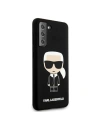 Hurtownia GSM - Etui Karl Lagerfeld KLHCS21SSLFKBK Samsung Galaxy S21 hardcase czarny/black Silicone Iconic - KLD466BLK - {ean13} - Hurt