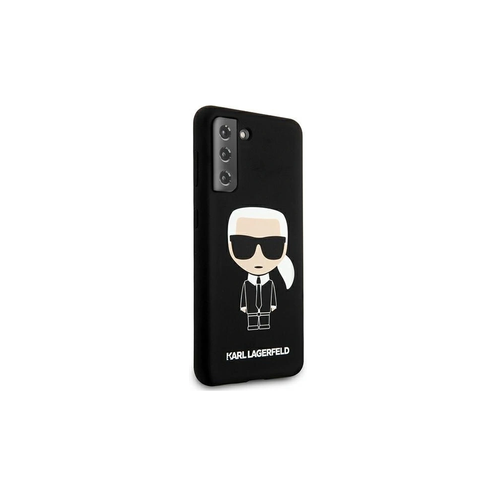 Hurtownia GSM - Etui Karl Lagerfeld KLHCS21SSLFKBK Samsung Galaxy S21 hardcase czarny/black Silicone Iconic - KLD466BLK - {ean13} - Hurt