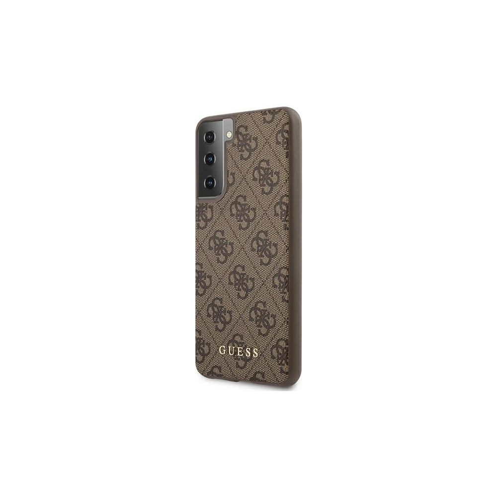 Hurtownia GSM - Etui Guess GUHCS21MG4GFBR Samsung Galaxy S21+ Plus brązowy/brown hard case 4G Metal Gold Logo - GUE949BR - {ean13} - Hurt