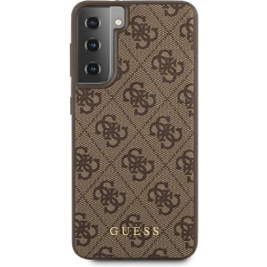 Hurtownia GSM - Etui Guess GUHCS21MG4GFBR Samsung Galaxy S21+ Plus brązowy/brown hard case 4G Metal Gold Logo - GUE949BR - {ean13} - Hurt