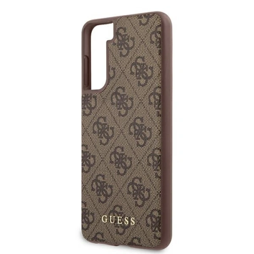 Etui Guess GUHCS21MG4GFBR Samsung Galaxy S21+ Plus brązowy/brown hard case 4G Metal Gold Logo
