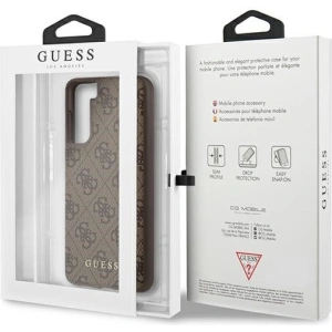 Hurtownia GSM - Etui Guess GUHCS21MG4GFBR Samsung Galaxy S21+ Plus brązowy/brown hard case 4G Metal Gold Logo - GUE949BR - {ean13} - Hurt