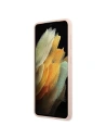 Wholesale Guess GUHCS21MLSLMGLP Samsung Galaxy S21+ Plus pink hardcase Silicone Script Metal Logo - GUE950PNK - {ean13} - Hurt
