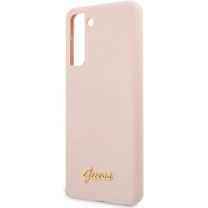 Hurtownia GSM - Guess Samsung Case GUHCS21MLSLMGLP Galaxy S21+ Plus rosa/rosa Hartschale Silikon Schrift Metall Logo - GUE950PNK - {ean13} - Hurt