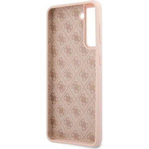 Hurtownia GSM - Guess Samsung Case GUHCS21MLSLMGLP Galaxy S21+ Plus rosa/rosa Hartschale Silikon Schrift Metall Logo - GUE950PNK - {ean13} - Hurt