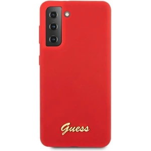 Hurtownia GSM - Etui Guess GUHCS21MLSLMGRE Samsung Galaxy S21+ Plus czerwony/red hardcase Silicone Script Metal Logo - GUE951RED - {ean13} - Hurt