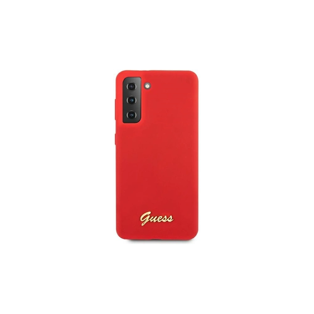 Wholesale Guess GUHCS21MLSLMGRE Samsung Galaxy S21+ Plus red hardcase Silicone Script Metal Logo - GUE951RED - {ean13} - Hurt