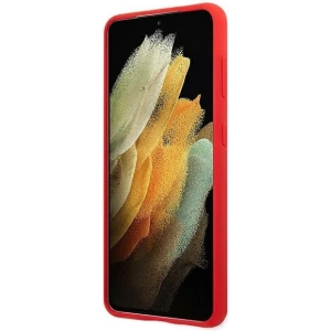 Hurtownia GSM - Etui Guess GUHCS21MLSLMGRE Samsung Galaxy S21+ Plus czerwony/red hardcase Silicone Script Metal Logo - GUE951RED - {ean13} - Hurt