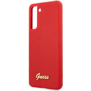 Hurtownia GSM - Etui Guess GUHCS21MLSLMGRE Samsung Galaxy S21+ Plus czerwony/red hardcase Silicone Script Metal Logo - GUE951RED - {ean13} - Hurt