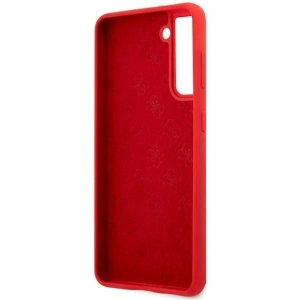 Hurtownia GSM - Etui Guess GUHCS21MLSLMGRE Samsung Galaxy S21+ Plus czerwony/red hardcase Silicone Script Metal Logo - GUE951RED - {ean13} - Hurt
