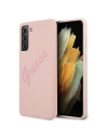 Hurtownia GSM - Etui Guess GUHCS21MLSVSPI Samsung Galaxy S21+ Plus różowy/pink hardcase Script Vintage - GUE953PNK - {ean13} - Hurt