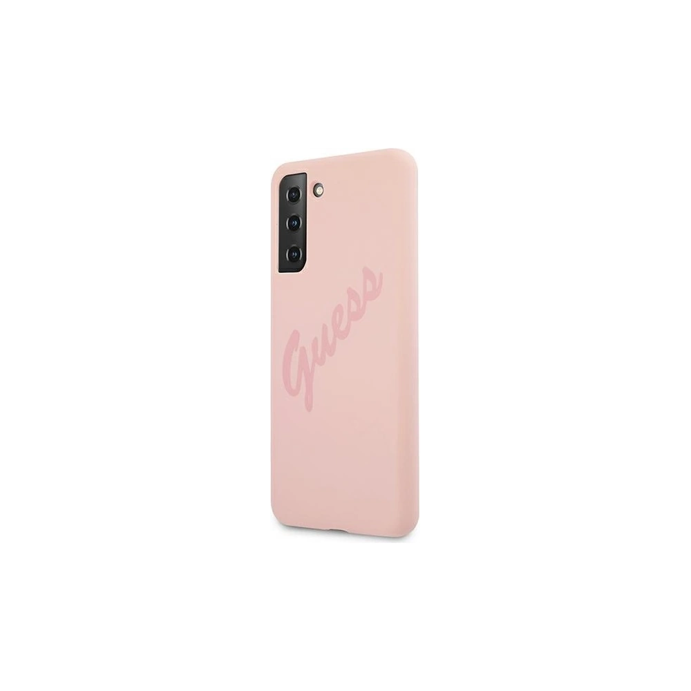 Hurtownia GSM - Etui Guess GUHCS21MLSVSPI Samsung Galaxy S21+ Plus różowy/pink hardcase Script Vintage - GUE953PNK - {ean13} - Hurt