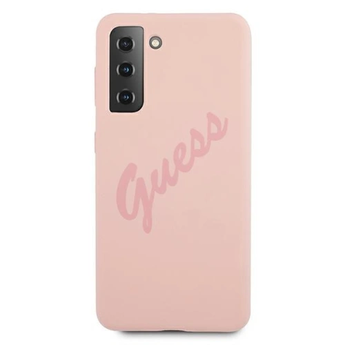 Etui Guess GUHCS21MLSVSPI Samsung Galaxy S21+ Plus różowy/pink hardcase Script Vintage