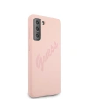 Wholesale Guess GUHCS21MLSVSPI Samsung Galaxy S21+ Plus pink hardcase Script Vintage - GUE953PNK - {ean13} - Hurt