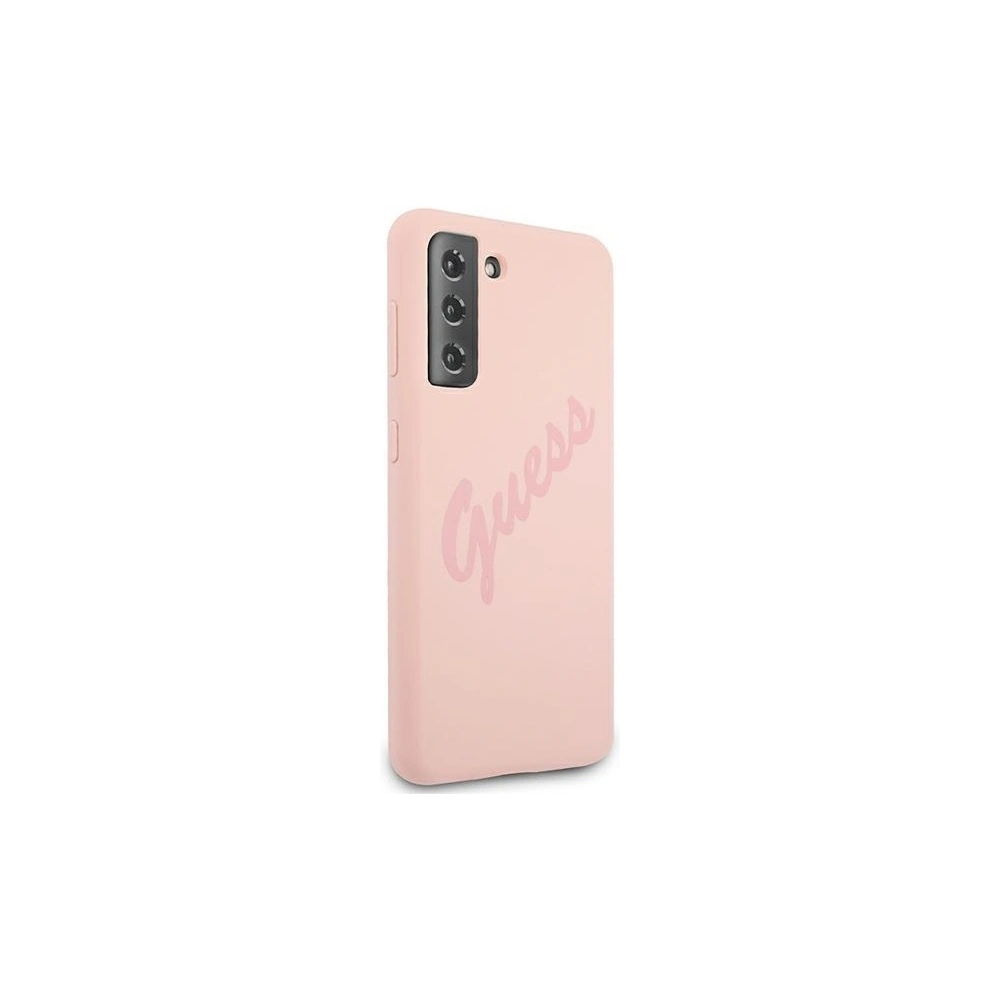 Hurtownia GSM - Etui Guess GUHCS21MLSVSPI Samsung Galaxy S21+ Plus różowy/pink hardcase Script Vintage - GUE953PNK - {ean13} - Hurt