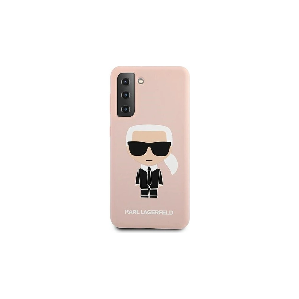 Wholesale Karl Lagerfeld KLHCS21SSLFKPI Samsung Galaxy S21 hardcase pink Silicone Iconic - KLD467PNK - {ean13} - Hurt