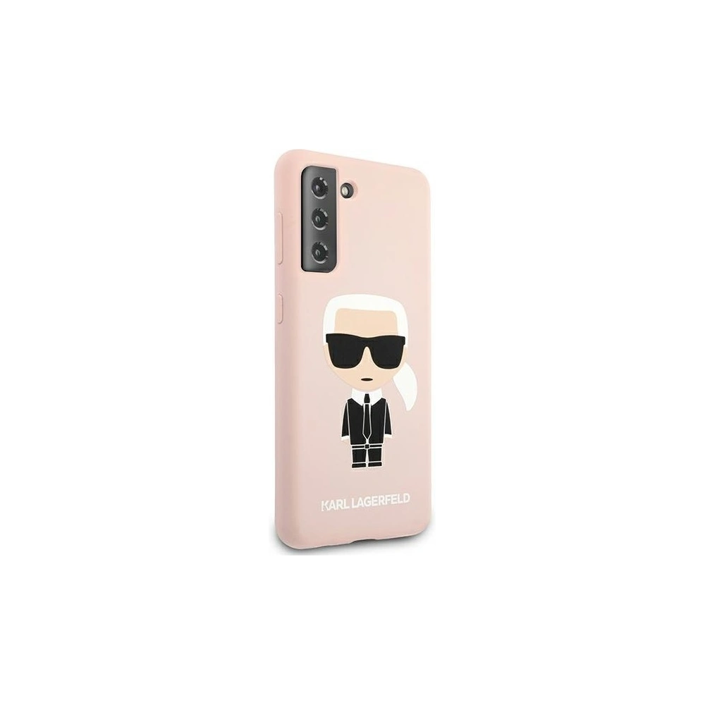 Wholesale Karl Lagerfeld KLHCS21SSLFKPI Samsung Galaxy S21 hardcase pink Silicone Iconic - KLD467PNK - {ean13} - Hurt